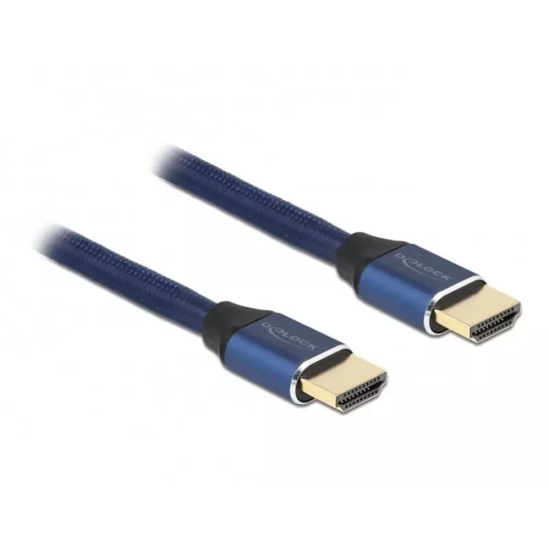 Cabo HDMI DeLOCK Ultra High Speed 48 Gbps 8K 60 Hz azul 1 m