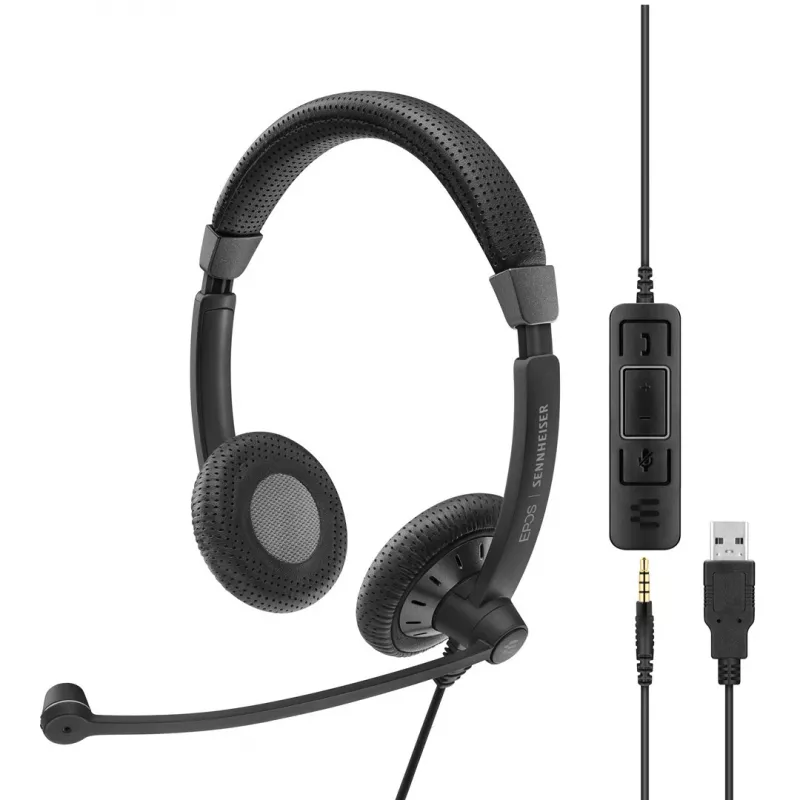 EPOS | SENNHEISER IMPACT SC 75 USB MS headset com fios de arco de cabeça conectividade/música USB Type-A preto