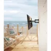 Suporte de parede exterior Manhattan para televisores e monitores, totalmente articulado, para ecrãs de 37-65 polegadas, VESA 200x200-600x400 mm, até 50 kg, resistente às intempéries, preto