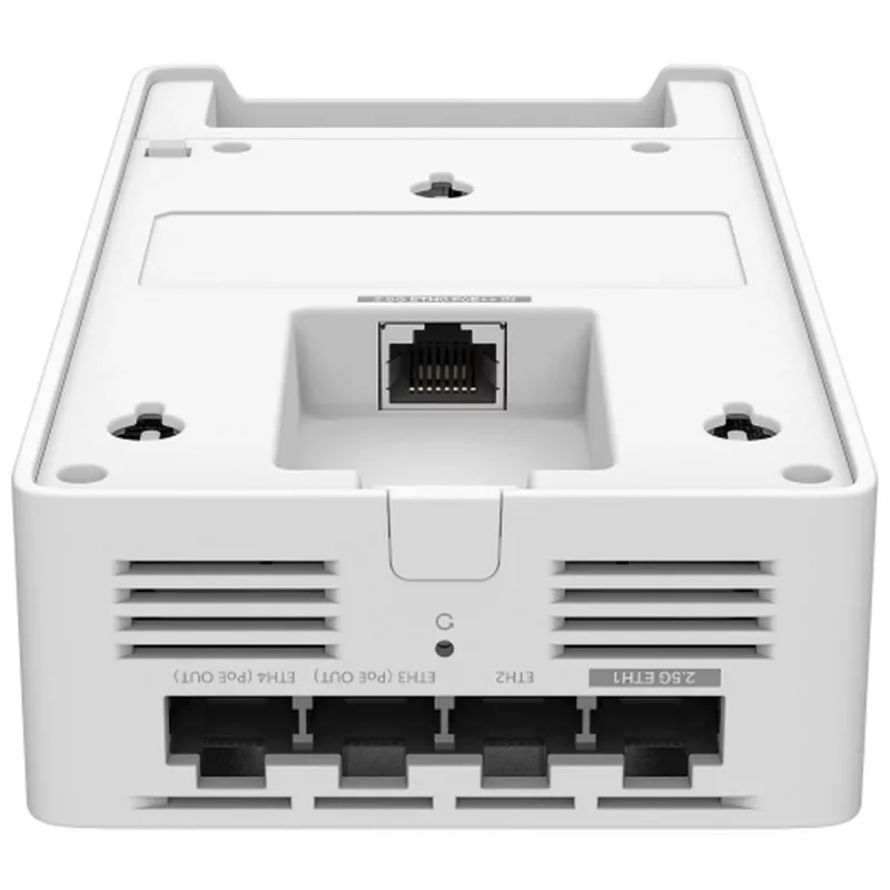 Ponto de acesso sem fios TP-LINK EAP775-Wall 9300 Mbit/s, Tri-Band 2,4/5/6 GHz, 5x RJ-45, PoE, branco