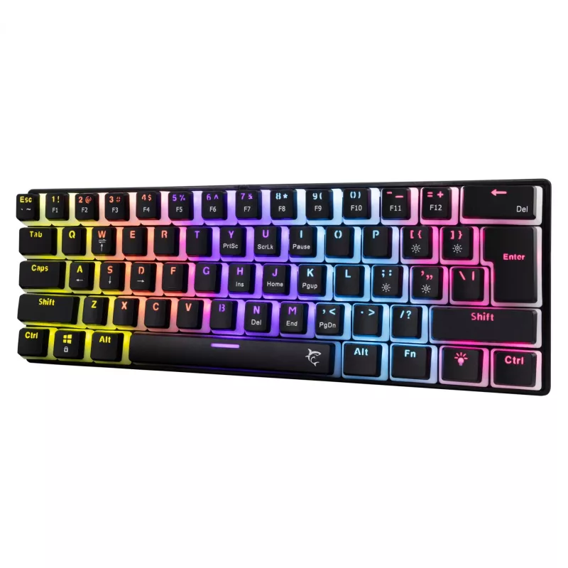 Teclado gaming White Shark GK-2202 Ashiko 2 preto/vermelho layout US