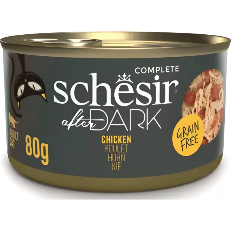 Alimento húmido Agras Pet Foods Schesir 80 g — Frango, sem cereais, adulto, todas as raças