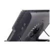 Base de refrigeração para portátil Gembird NBS-1F17T-01, para ecrãs até 17 polegadas, 1 ventoinha de 15 cm, USB 2.0, 370×265×33 mm, 350 mA, preto