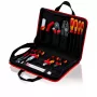 Bolsa de ferramentas Knipex compacta Electric - preto - vermelho - poliéster - 8 bolsas - 410 mm - 290 mm - 60 mm (00 21 11)
