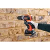 Aparafusadora de impacto com bateria BCKSB02, 18 Volt (laranja/preto, bateria de iões de lítio 1,5 Ah, caixa de armazenamento, conjunto de 62 acessórios)