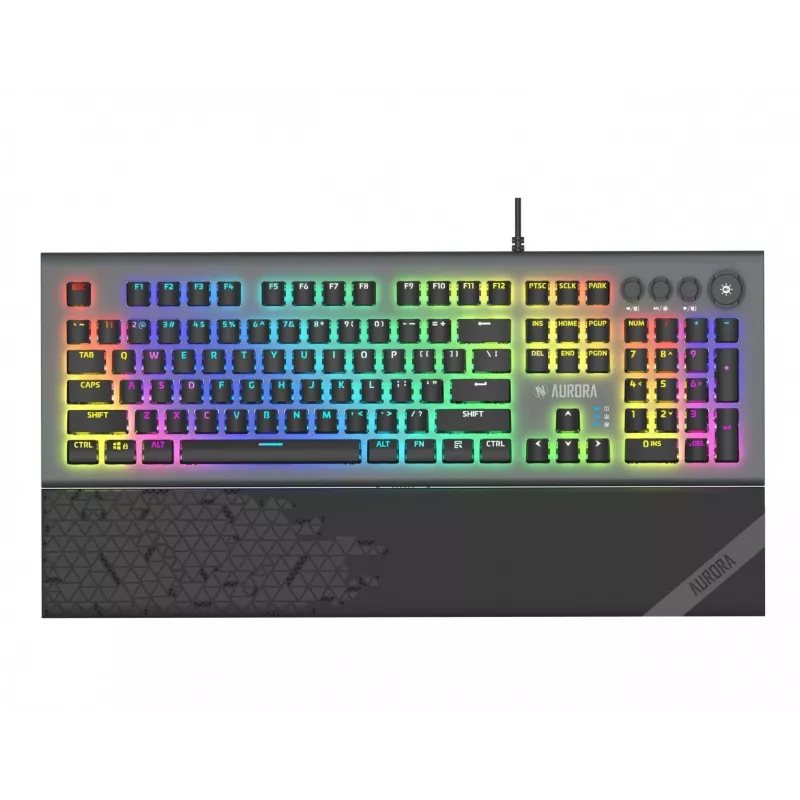 Teclado iBox Aurora K-5 USB QWERTY prateado
