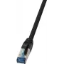 Cabo de rede LogiLink CQ6065S RJ-45 Cat6a 3 m preto
