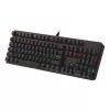 Teclado mecânico ART KLART AK-51 com switches Blue, layout compacto