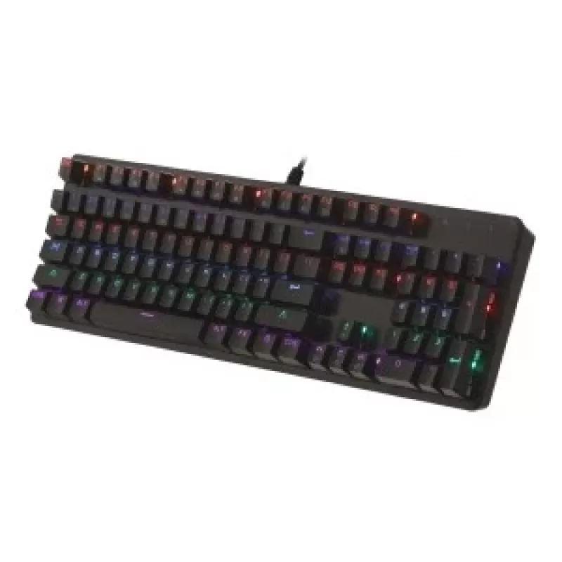 Teclado mecânico ART KLART AK-51 com switches Blue, layout compacto