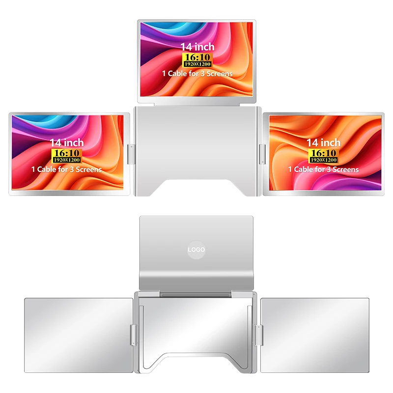 Monitor portátil Extralink Smart Life S780 14, 3 monitores, IPS, 1920x1200