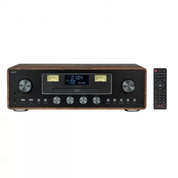 Micro-HiFi AKAI AM-100 RHAPSODY — mini sistema de áudio compacto com amplificador integrado e reprodução de CD/USB