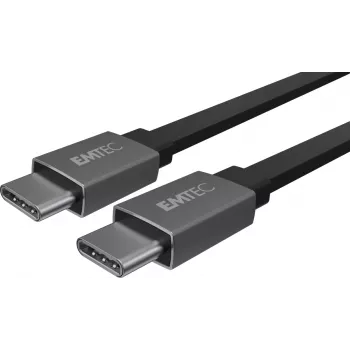 Cabo USB Emtec T700C2 1,2 m USB-C preto