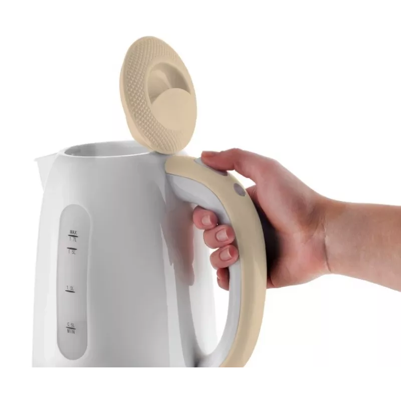 Chaleira elétrica Concept Solution RK2331 — 1,7 L, 2200 W, bege/branco