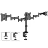 Suporte de mesa para monitor MACLEAN MC-691 para 3 monitores – ajustável em altura e inclinável