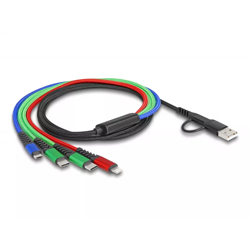 Cabo USB DeLOCK 87035 1,2 m USB 2.0 USB A USB C Micro USB-B Lightning