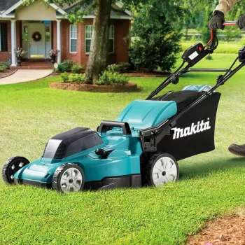 Corta-relvas Makita DLM481Z corta-relvas manual a bateria preto, azul, metálico
