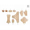 Conjunto de carris de comboio BRIO 33307 – 11 peças de madeira para expansão