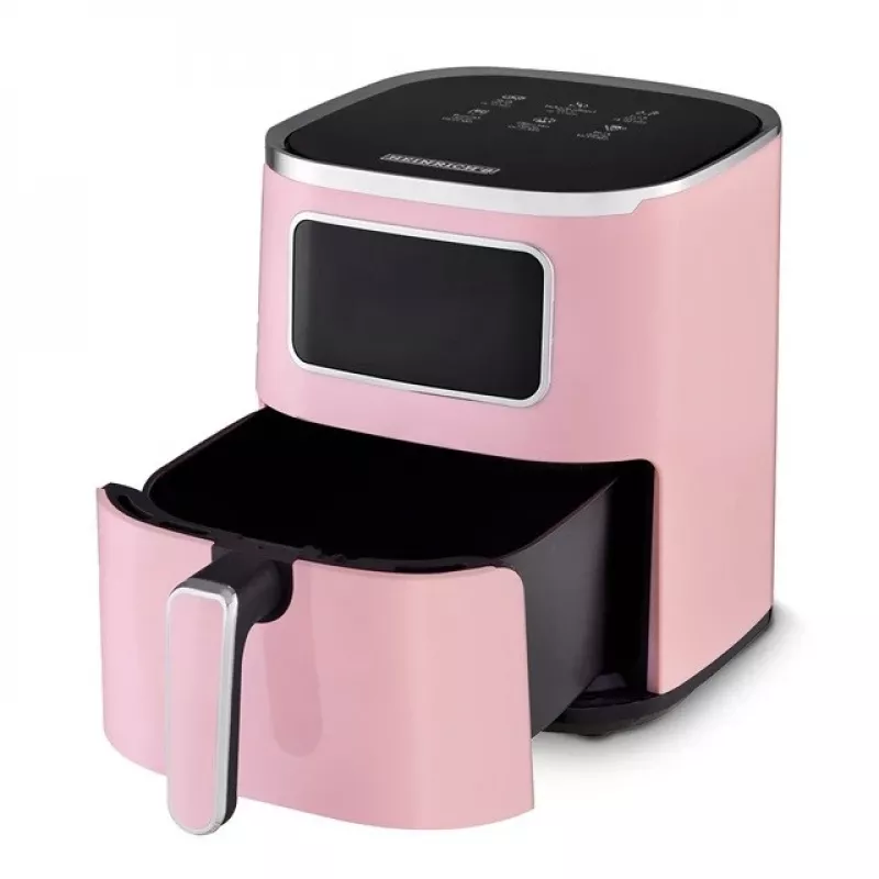 Fritadeira de ar quente Heinrich‘’s HFR 8216 5,0 l 1450 W rosa