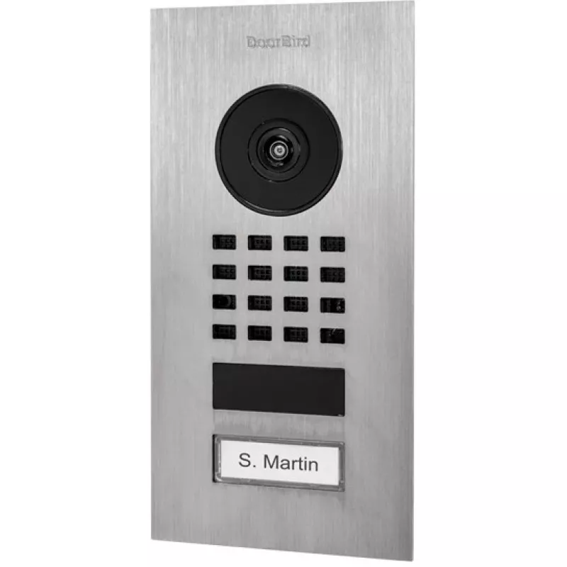 Intercomunicador de vídeo DoorBird D1101V aço inoxidável 1080p IR