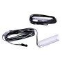 Lâmpada LED para prateleira cama meble Cama retangular 2LED montagem à superfície preta branco frio