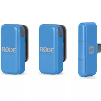 Microfone lavalier sem fios Rode Wireless Micro — azul (WIMICROCBLU)