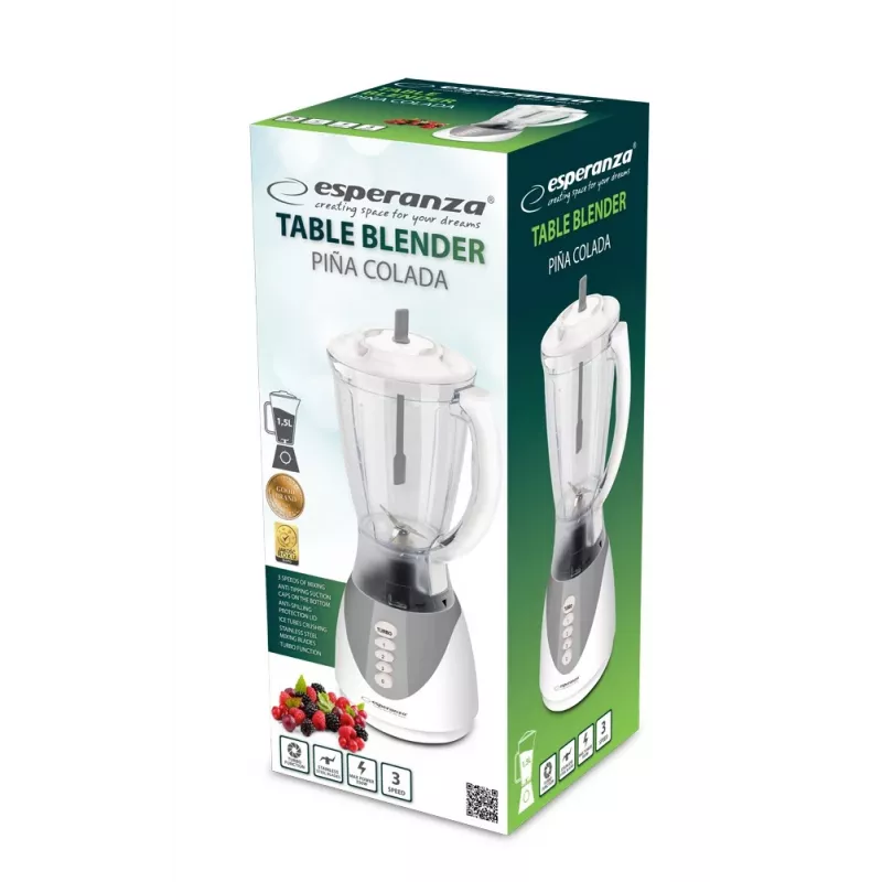 Batedeira Esperanza EKM023E 350W 1,5L cinzento