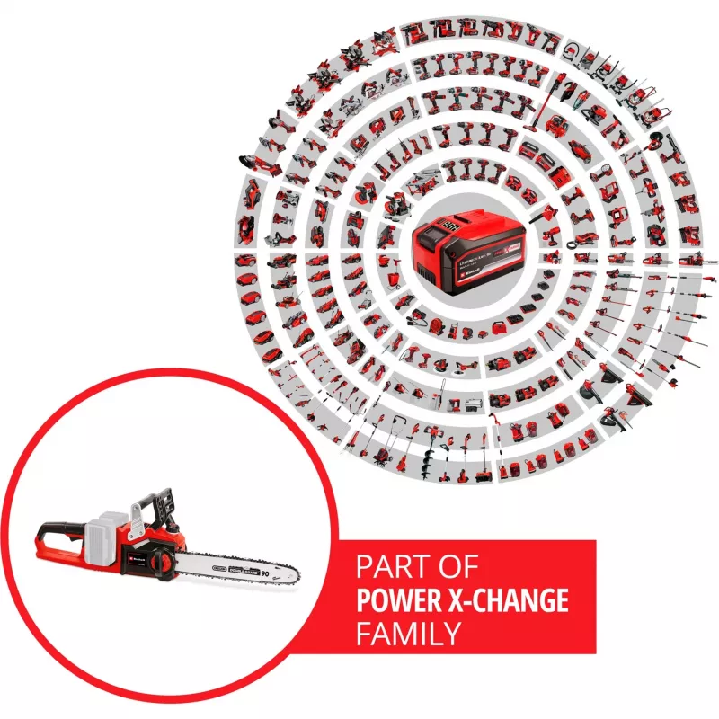 Einhell GE-LC 36/35 Li-Solo preto, vermelho