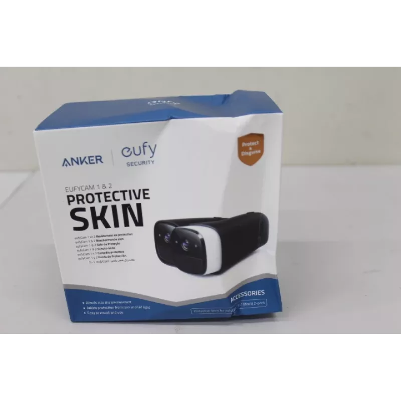 Conjunto de capas de silicone Anker Eufy 2 preto para EufyCam EufyCam 2