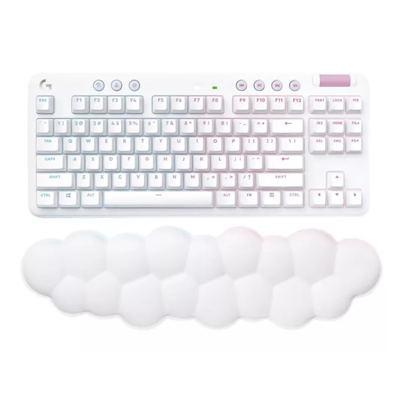 Teclado gaming sem fios Logitech G715 - Off White - Fra - Central (920-010459)