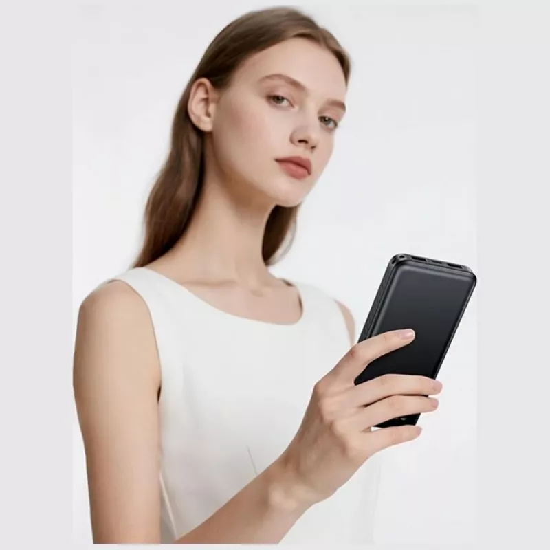 Powerbank usams PB83 10000mAh PD 2×USB-A USB-C branco