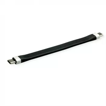 Cabo USB ROLINE 11.02.9054 0,11 m USB 3.2 Gen 2 (3.1 Gen 2) USB C preto (11.02.9054)