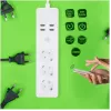 Régua de tomadas inteligente Tellur WiFi com 3 tomadas AC e 4 portas USB (4A)