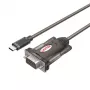 Unitek Y-1105K adaptador de USB-C para RS-232, 1,5 m, preto