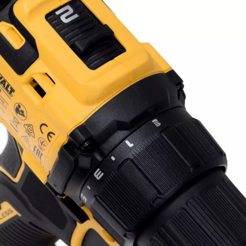 Berbequim aparafusador a bateria DCD708D2T, 18Volt amarelo/preto, 2x bateria Li-Ion 2,0 Ah, em caixa TSTAK