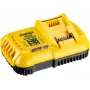 Carregador de bateria DeWALT DCB118 para baterias de iões de lítio 18V, saída de 8 A, corrente de carregamento de 2 A, 230 V AC, preto