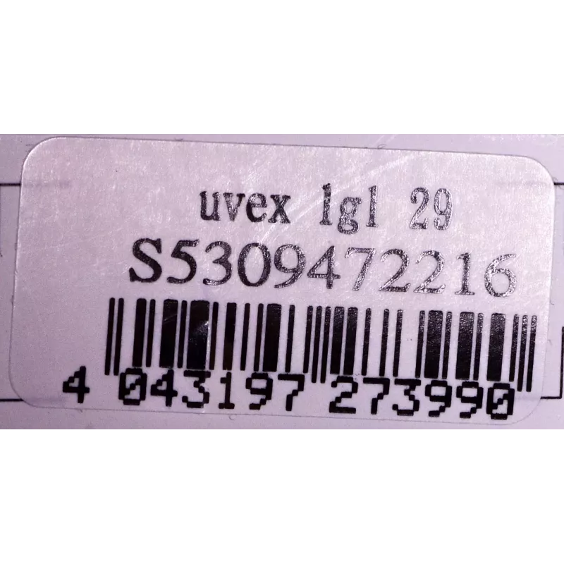 Óculos de proteção UVEX LGL 29 – modelo 53/0/947/2216/UNI, armação preta