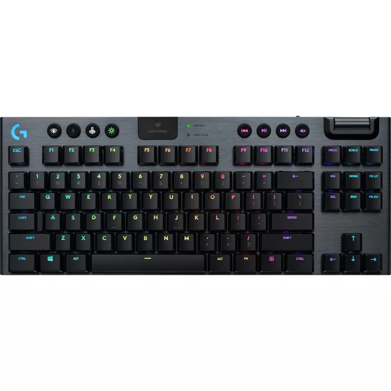 Teclado gaming mecânico Logitech G G915 TKL Tenkeyless LIGHTSPEED Wireless RGB – Linear