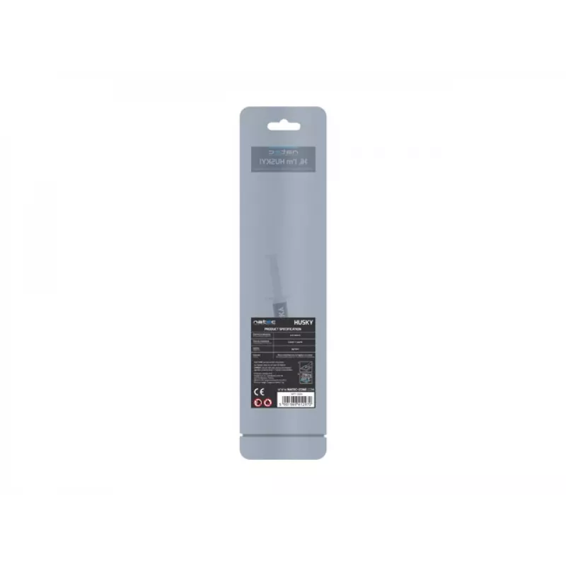 Pasta térmica NATEC Husky NPT-1324, condutividade térmica 4,63 W/m·K, volume 2 ml, densidade 2,5 g/cm³