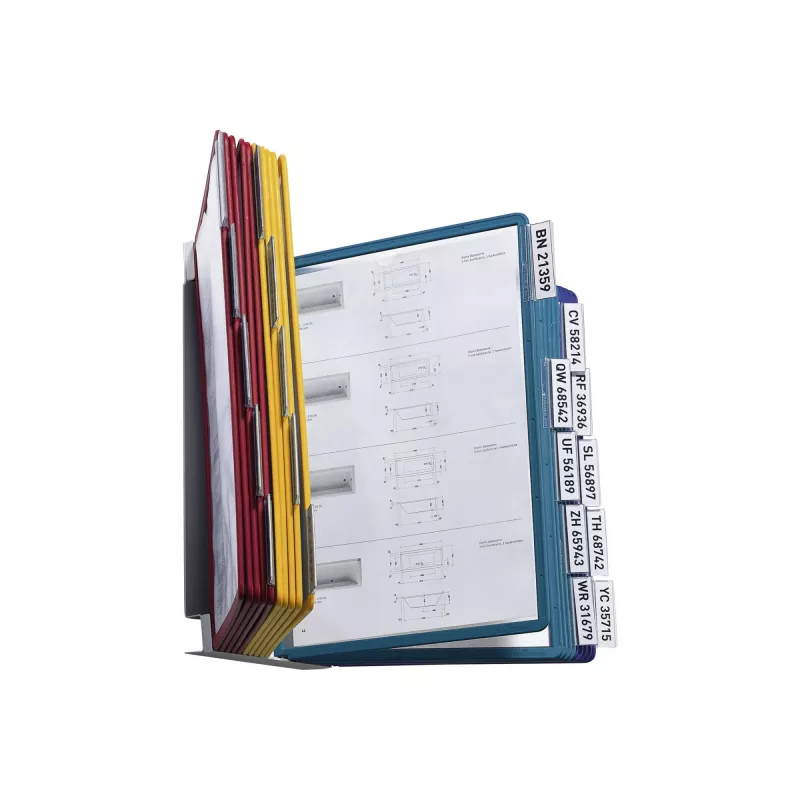 Carrossel de visualização de documentos de parede formato vertical A4 Durable VARIO