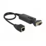 Delock 62976 Conversor série de Ethernet para RS-232, 10/100 Mbps, RJ45 para DB9 macho