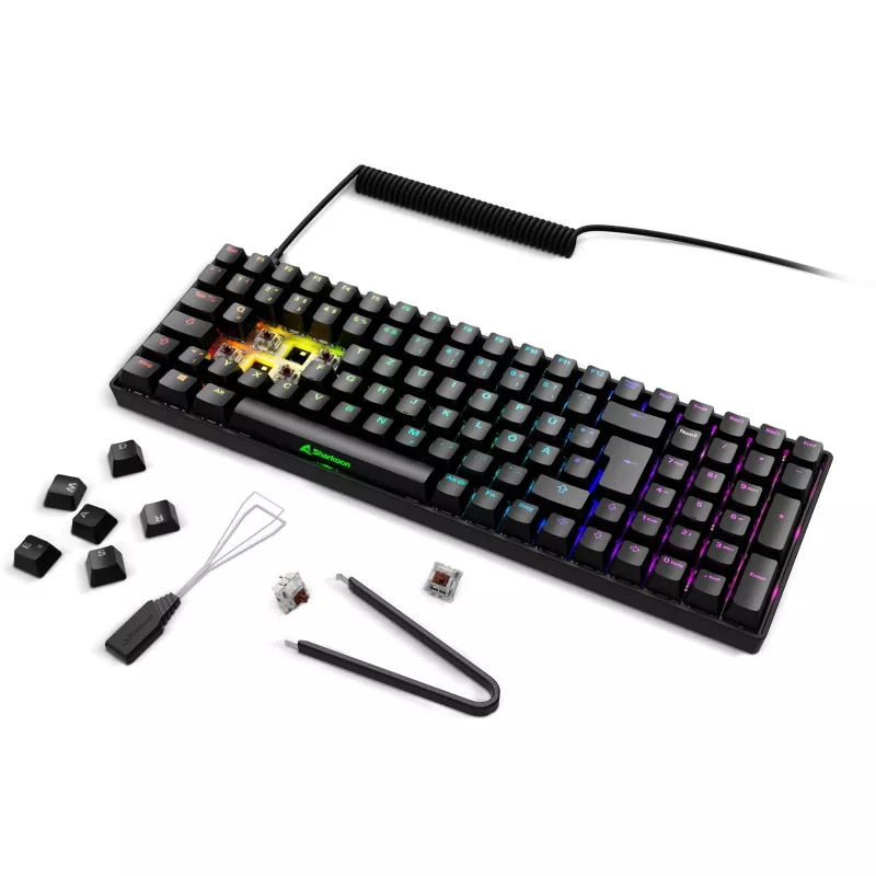 Teclado Gaming Sharkoon SGK50 S2 Mechanical QWERTZ sem fios
