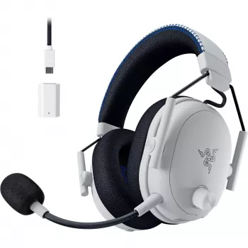 Headset Razer SchwarzShark V3 Pro com fios sem fios Bluetooth Branco