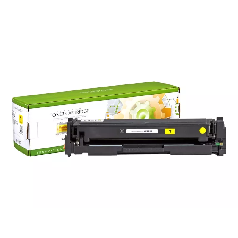 Cartucho de toner STATIC compatível com HP CF412A amarelo compatível 2.300 páginas