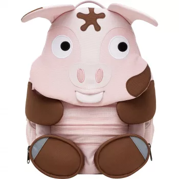 Mochila Affenzahn Big Friend Tonie Pig rosa/castanho — mochila para criança, tamanho pequeno