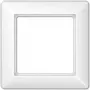 Placa moldura para tomada de parede JUNG AS 581 BF WW Branco – Termoplástico, 80,5×80,5 mm