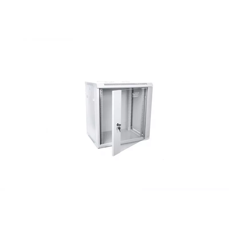Armário de rede Digitus DN-W19 12U/450 rack de montagem em parede cinzento