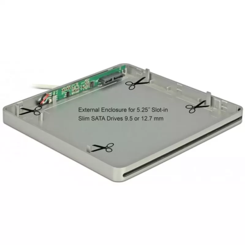 Caixa para unidade ótica DeLOCK 42605 13,3 cm (5,25 polegadas)