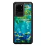 Capa de proteção iKins para Samsung Galaxy S20 Ultra – design nenúfares preto