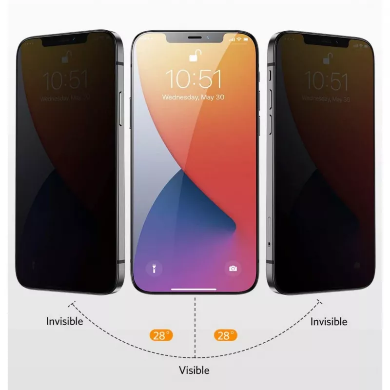 NEVOGLASS 3D PRIVACY, película de proteção transparente, iPhone 17 Air