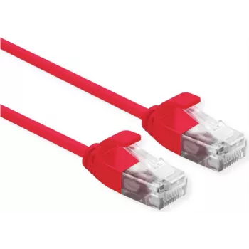 Cabo de rede ROLINE 21.15.3910 vermelho 0,15 m Cat6a U/UTP